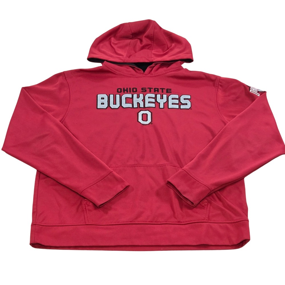 Ohio State Buckeyes Hoodie Sweatshirt‎ Mens XL Red Varsity Authentic Apparel